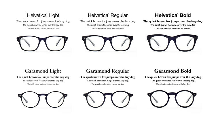 Helvetica And Garamond Glasses Turn Fonts Into Frames | Co.Design ...